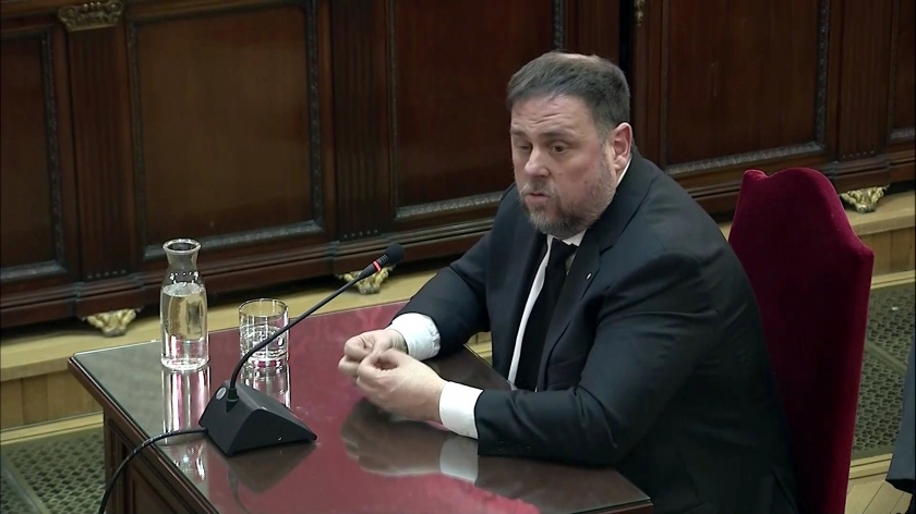   Oriol Junqueras: 'Voting is not a crime, preventing it by force is'  