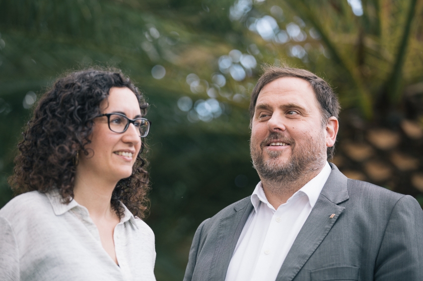   Oriol Junqueras, currently imprisoned, and Marta Rovira, in exile, ratified as leaders of Esquerra Republicana  