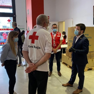 The Catalan Government allocates via Red Cross 1.5 million euros to secure food for families in precarious situations