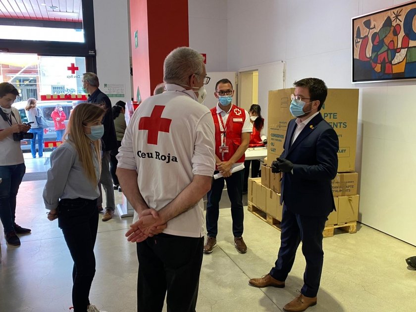   The Catalan Government allocates via Red Cross 1.5 million euros to secure food for families in precarious situations  