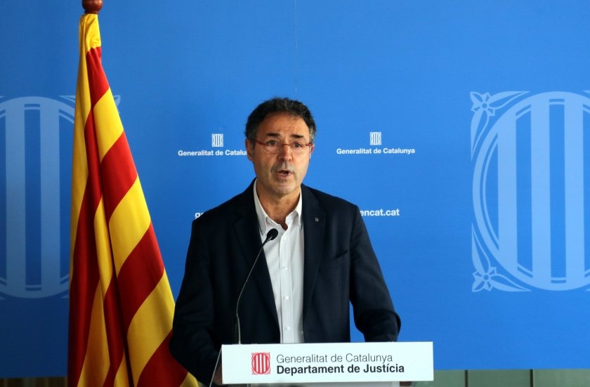  Amand Calderó, the Department of Justice’s Secretary for Penitentiaries during a press conference 
