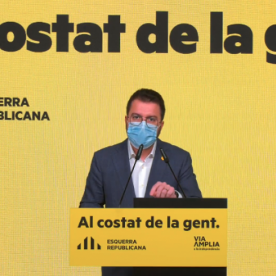 Esquerra’s National Coordinator Aragonès: “We present a programme focusing on recovery and progress towards the horizon of a Catalan Republic”