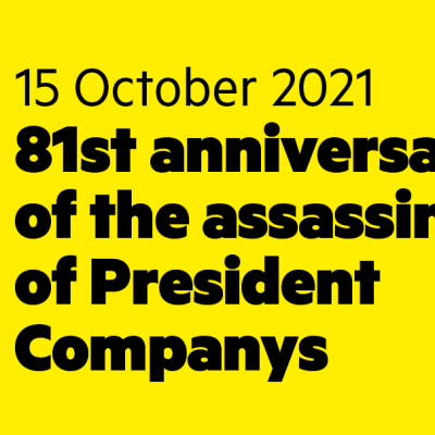 Commemoration of the assassination of Catalonia’s President Companys