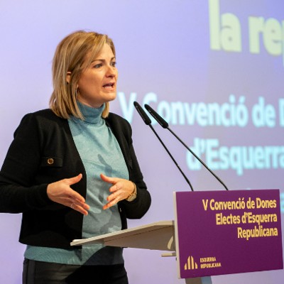 Raquel Sans, the only Catalan representative at the foundation of the Feminist International in Mexico