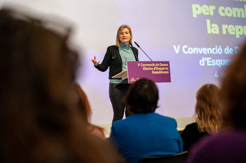   Raquel Sans, the only Catalan representative at the foundation of the Feminist International in Mexico  