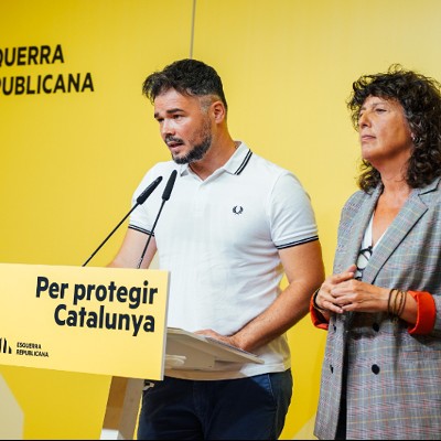 Election candidates Rufián and Jordà: 'Esquerra Republicana always stands to defend Catalonia and to force advancement of social policies'
