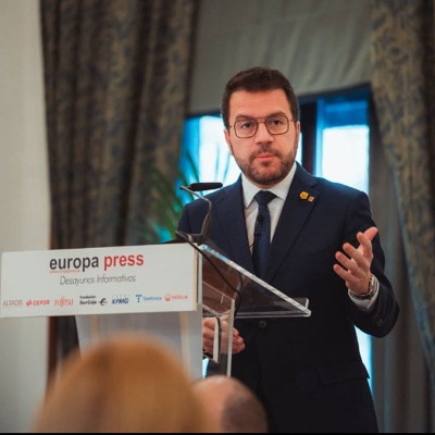 Catalan premier Aragonès presents a singular finance scheme: “Catalonia must be able to collect and manage all taxes”