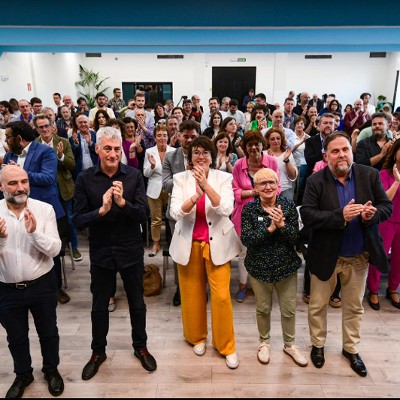 Esquerra leader Junqueras and MEP Riba claim Ara Repúbliques is the best alliance for progress towards a referendum in Catalonia and social rights in Europe