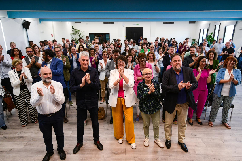   Esquerra leader Junqueras and MEP Riba claim Ara Repúbliques is the best alliance for progress towards a referendum in Catalonia and social rights in Europe  