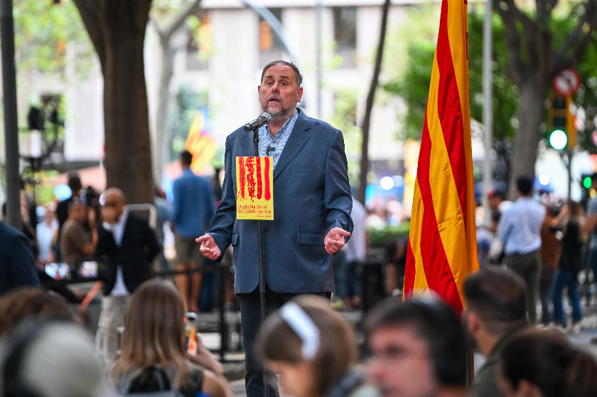   “The fight for independence is inseparable from the struggle for economic prosperity and social justice” says Oriol Junqueras  